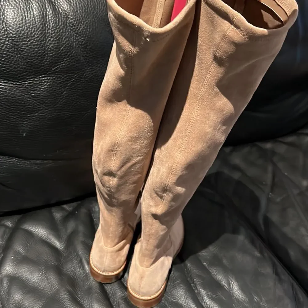 NEW Steve Madden vegan riding boots taupe 7.5